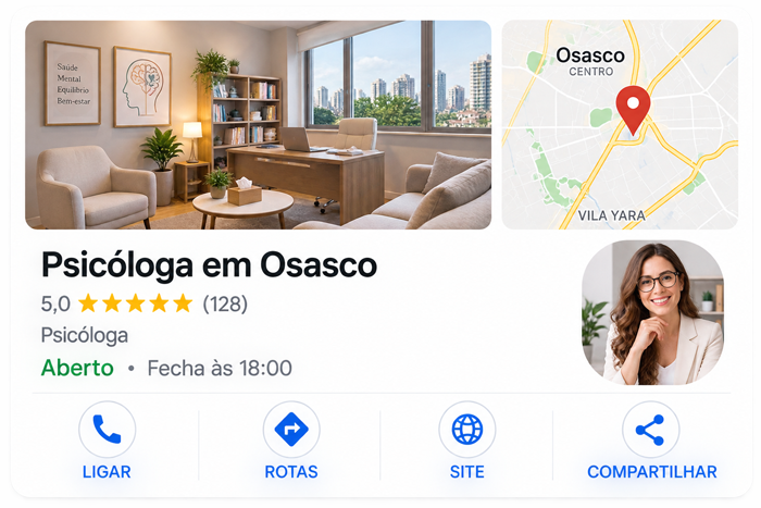 Google Meu Negócio para consultório de psicologia